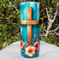 Flowered Cross Tumbler