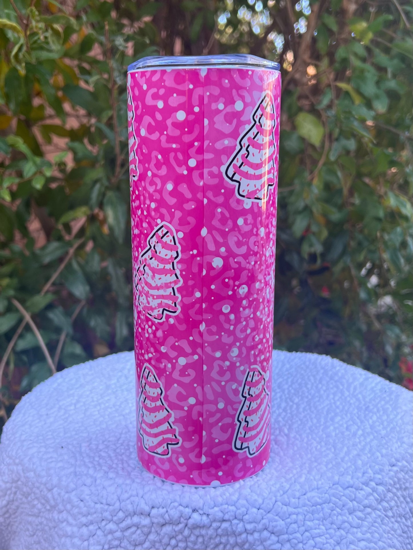 Pink Merry Christmas Tumbler