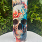 Floral Skull Tumbler