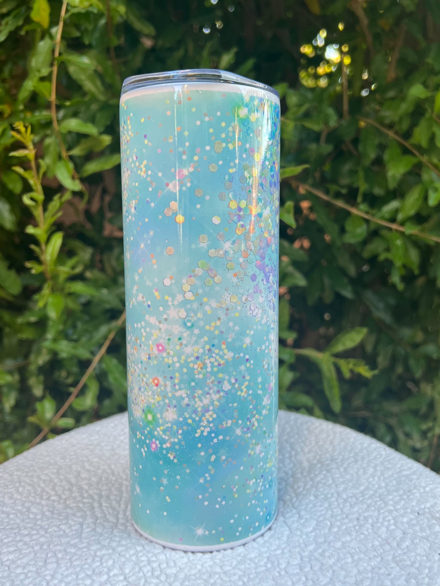 Blue glitter Tumbler