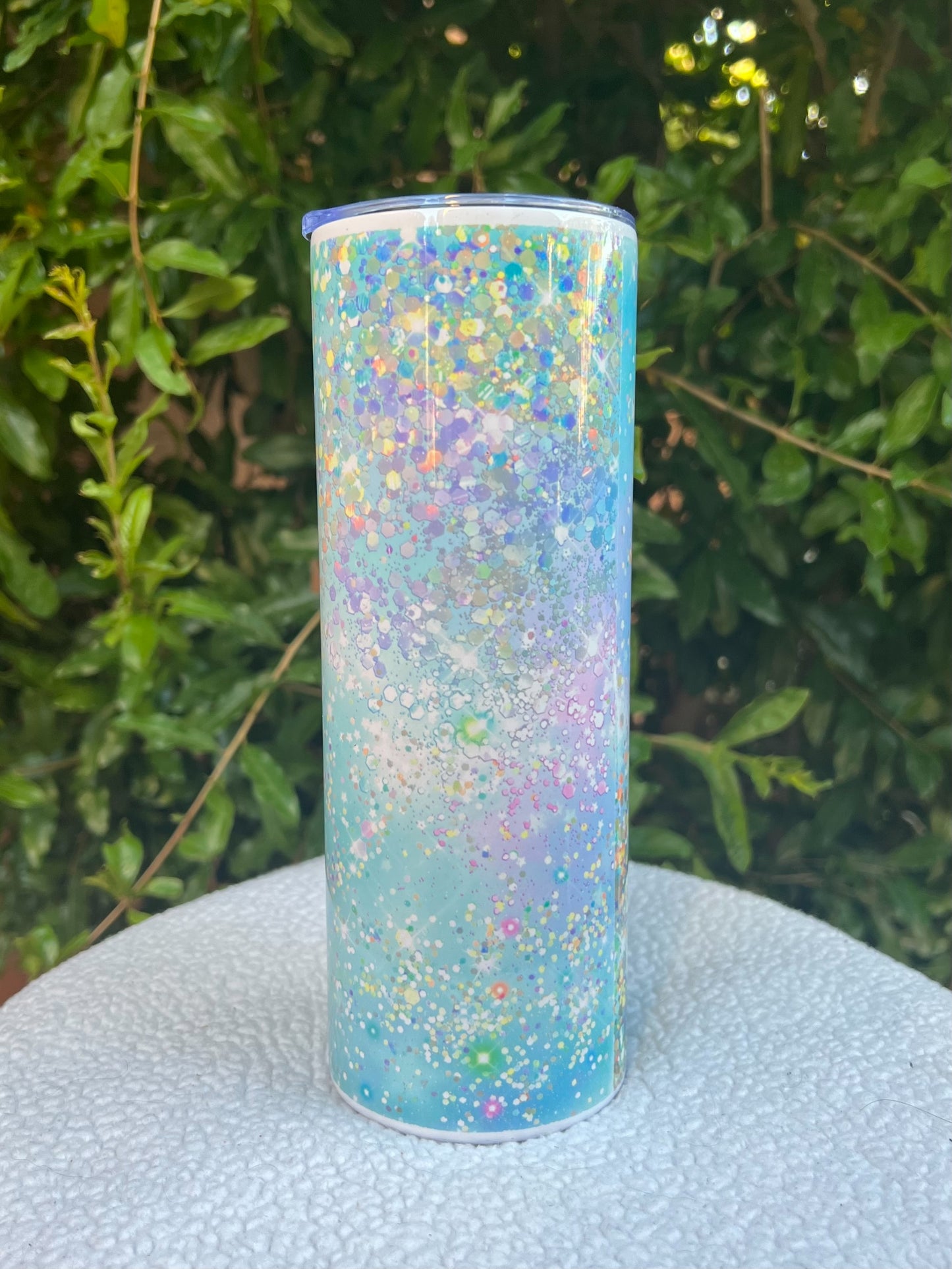 Blue glitter Tumbler