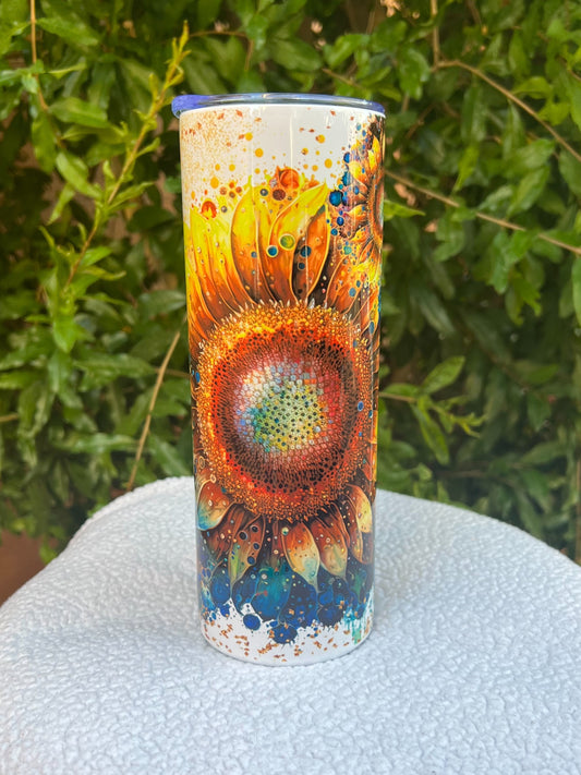 Inked Sunflower Tumbler