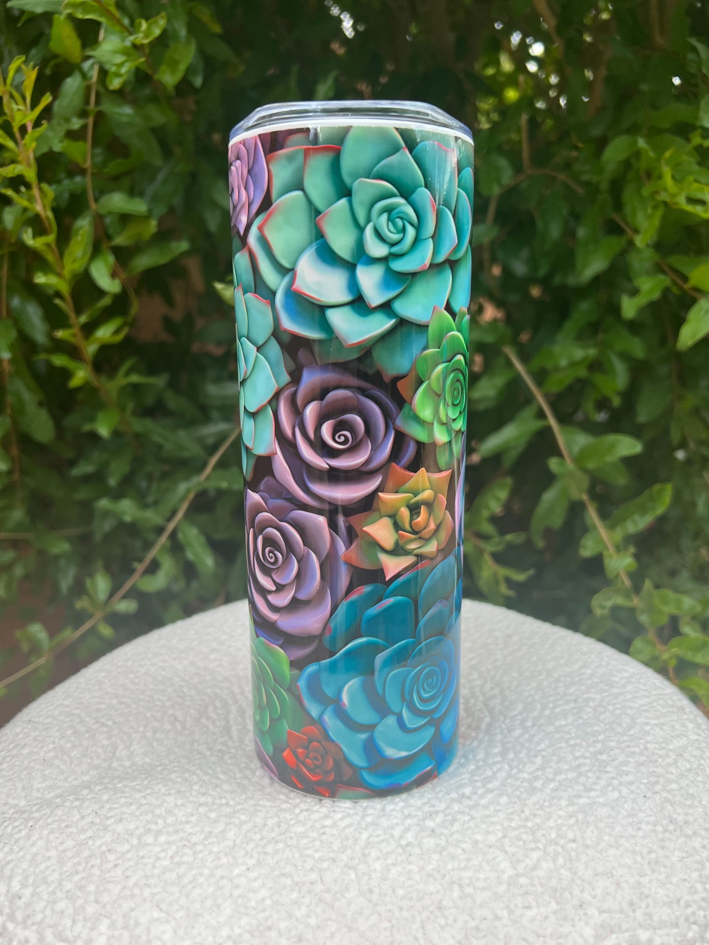 Succulent 3D Tumbler (colors are brighter in person)