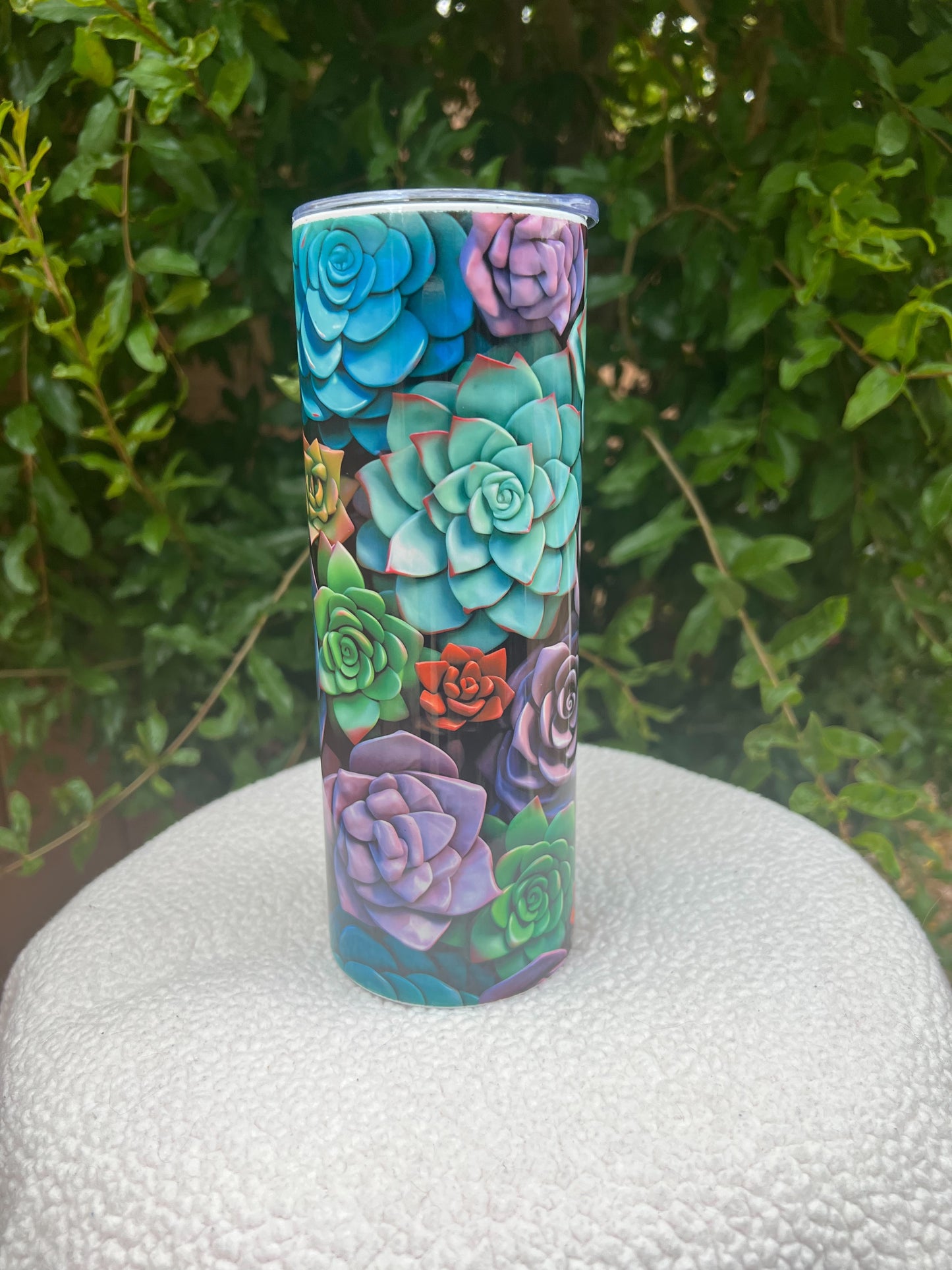 Succulent 3D Tumbler (colors are brighter in person)