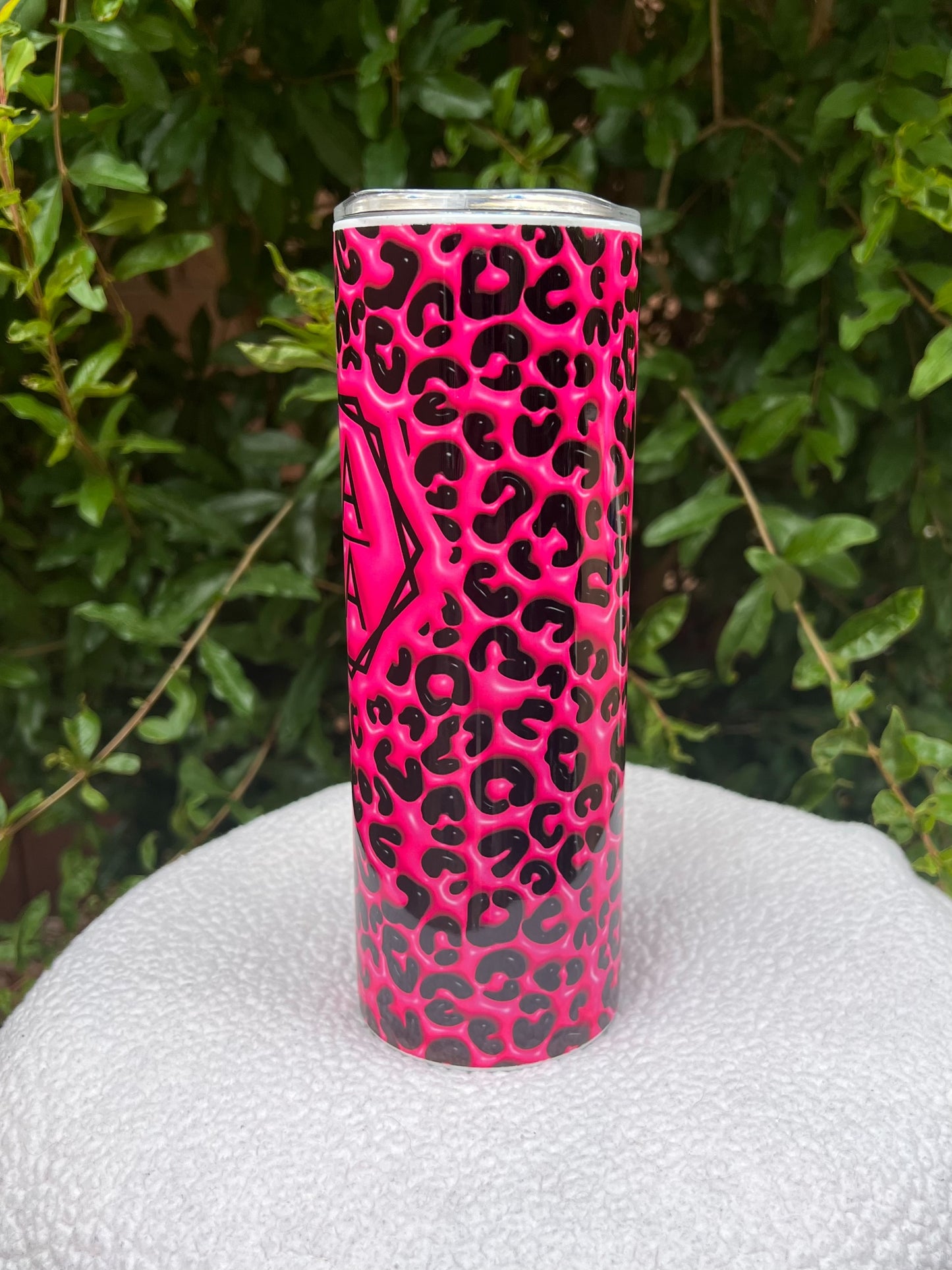 Hot pink leopard Mama Tumbler