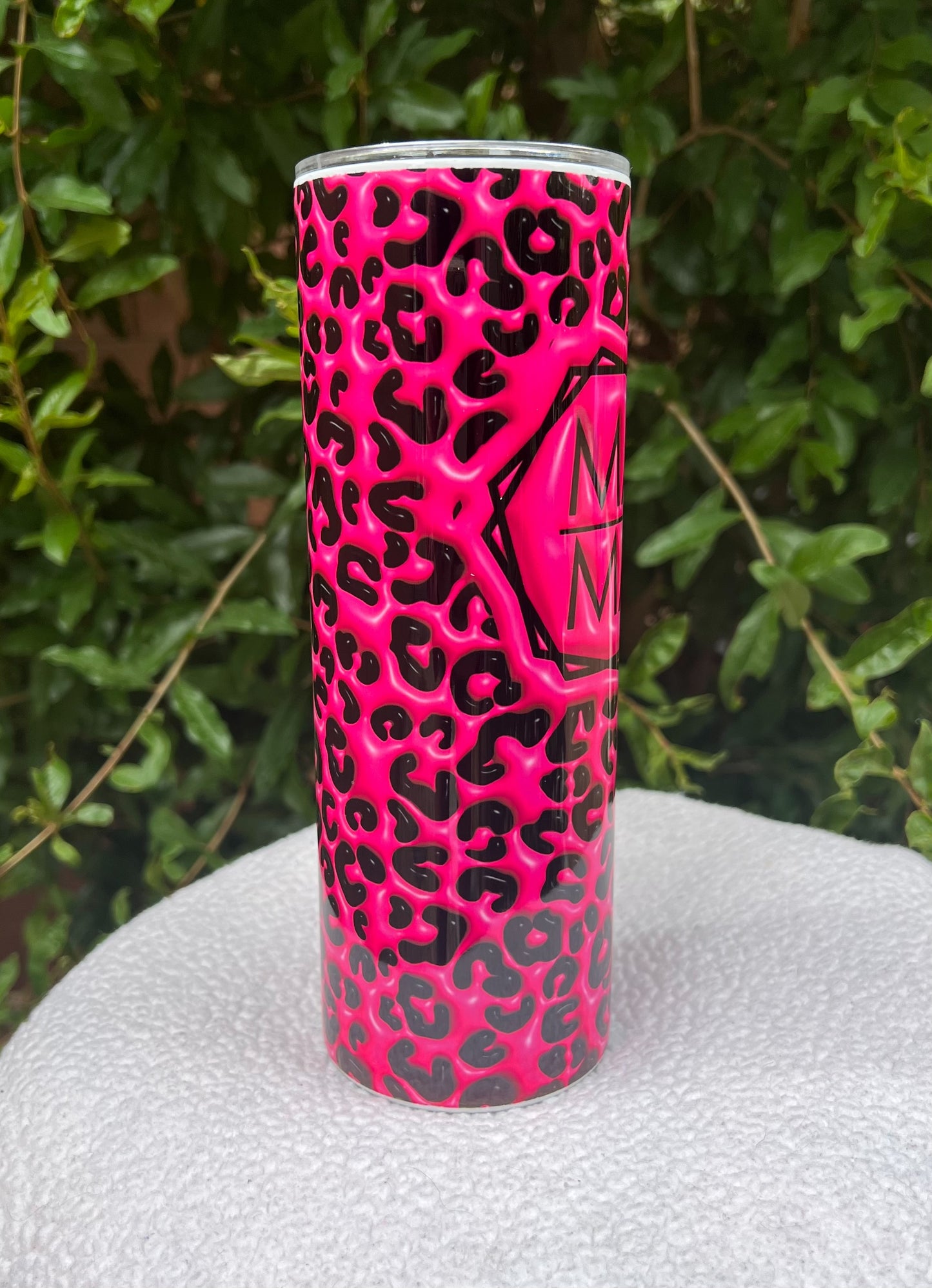 Hot pink leopard Mama Tumbler