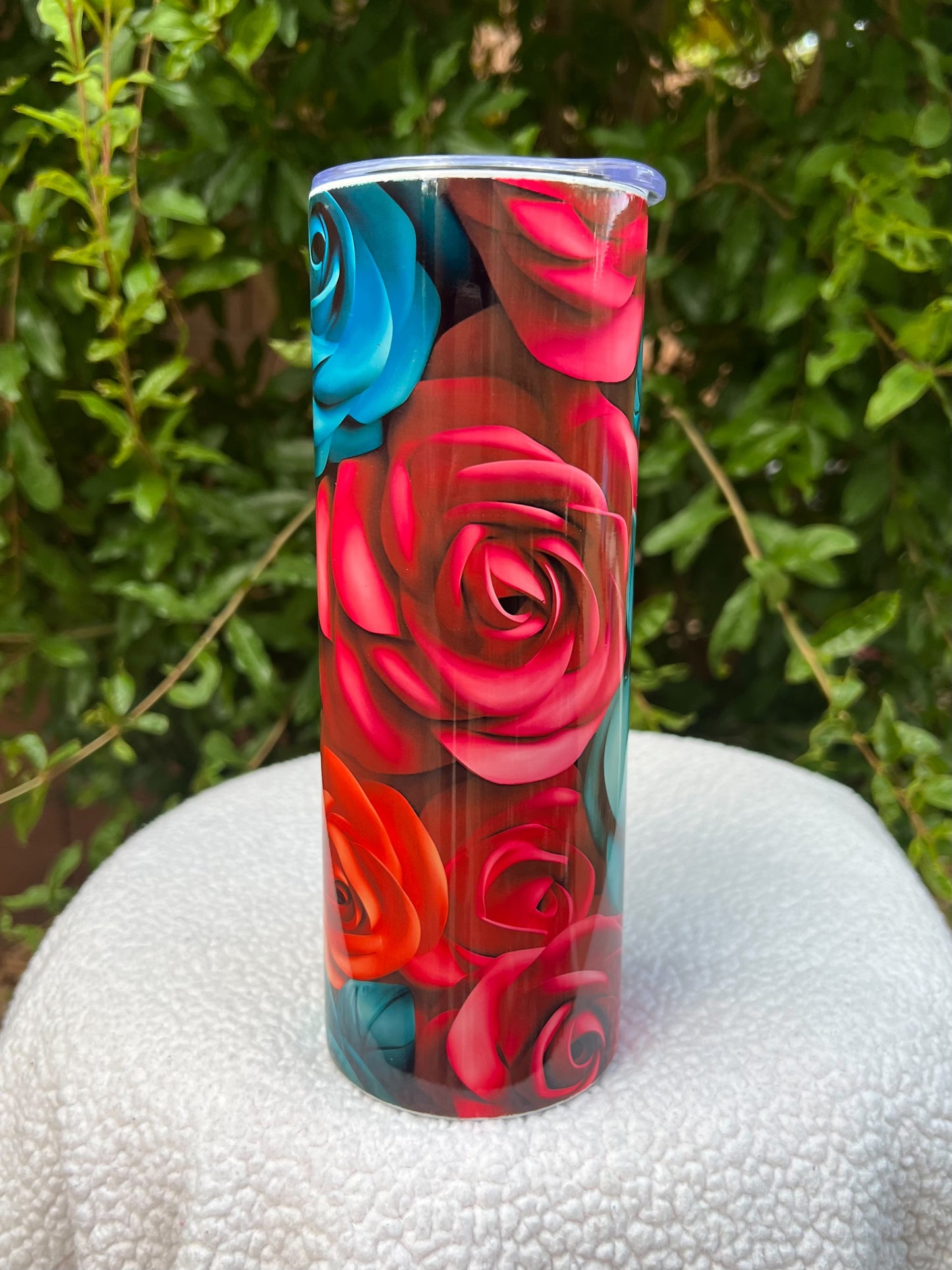 3D Roses Tumbler