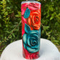 3D Roses Tumbler