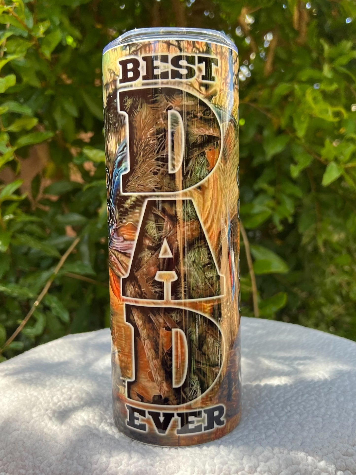 Best Dad Ever Camo Tumbler