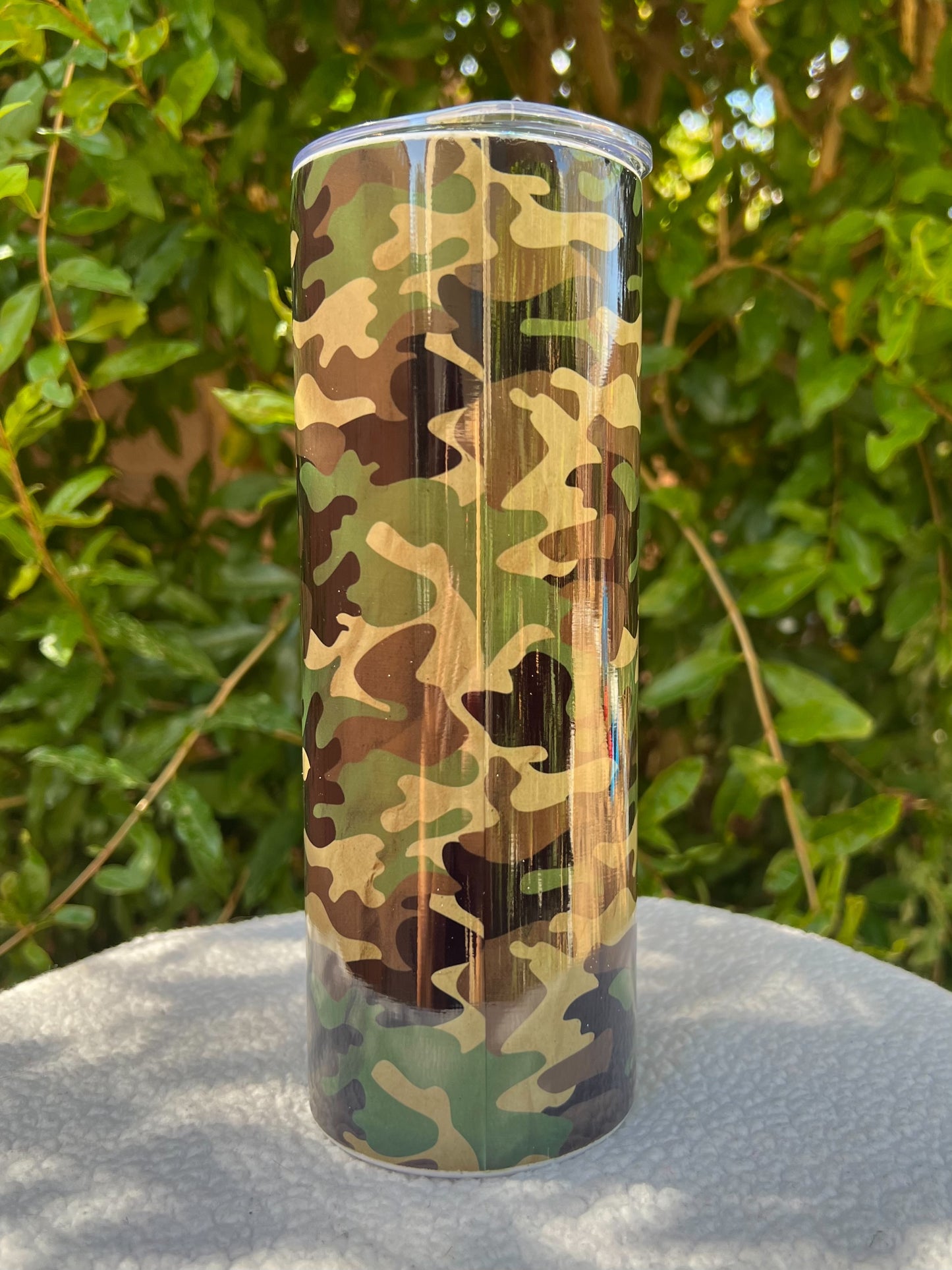 Best Dad Ever Flag Camo Tumbler