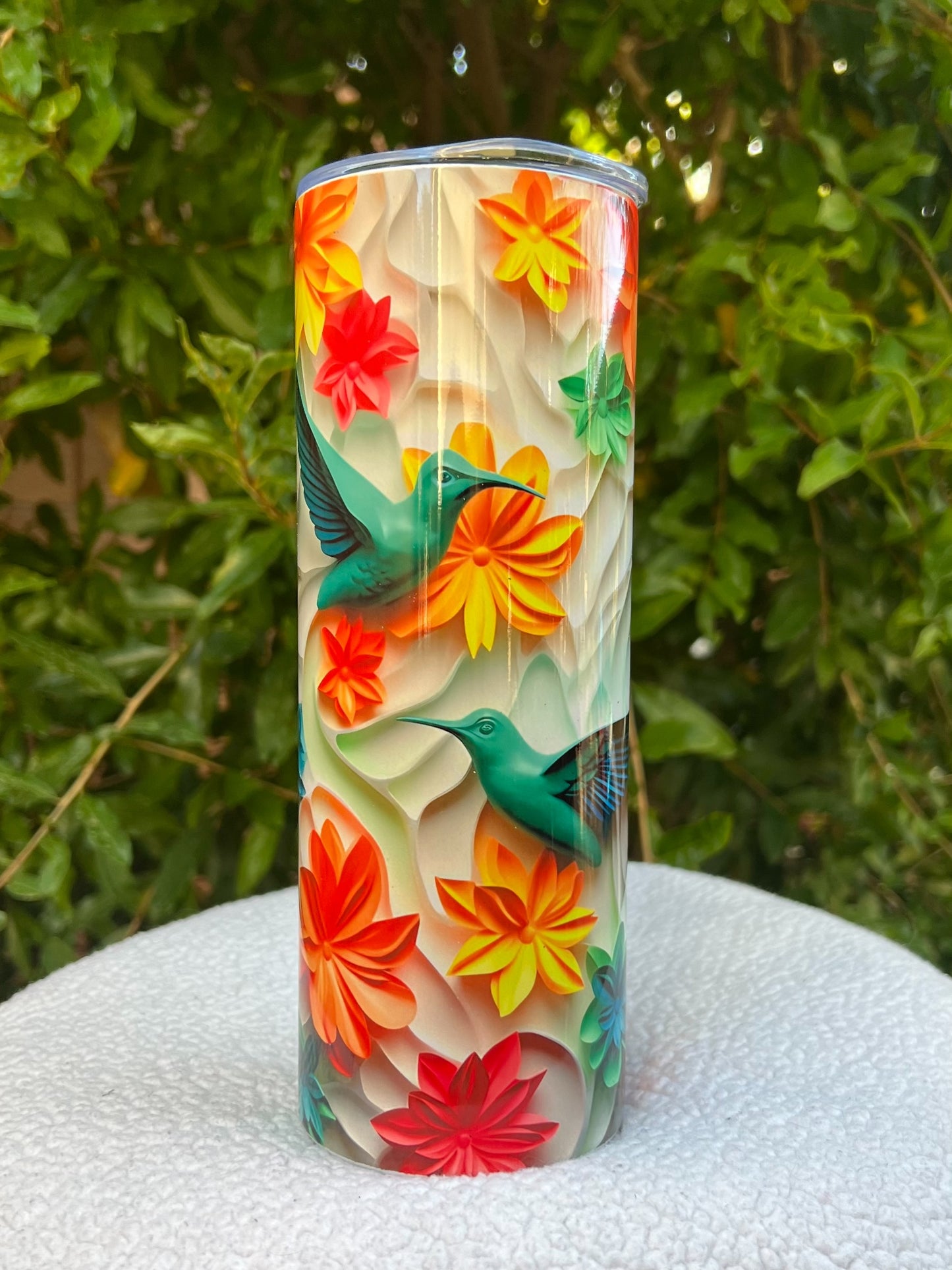 3D Hummingbird Tumbler