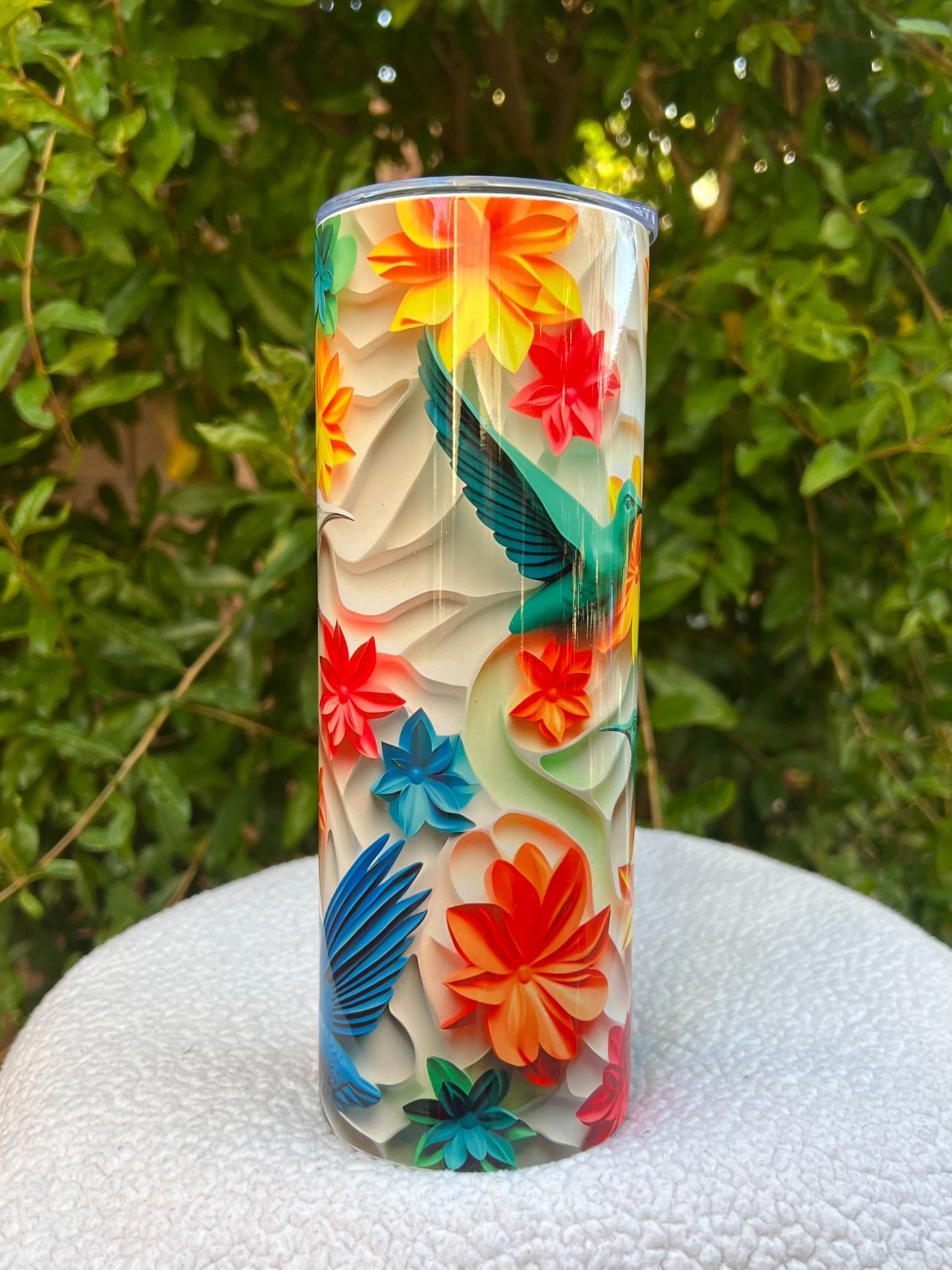 3D Hummingbird Tumbler