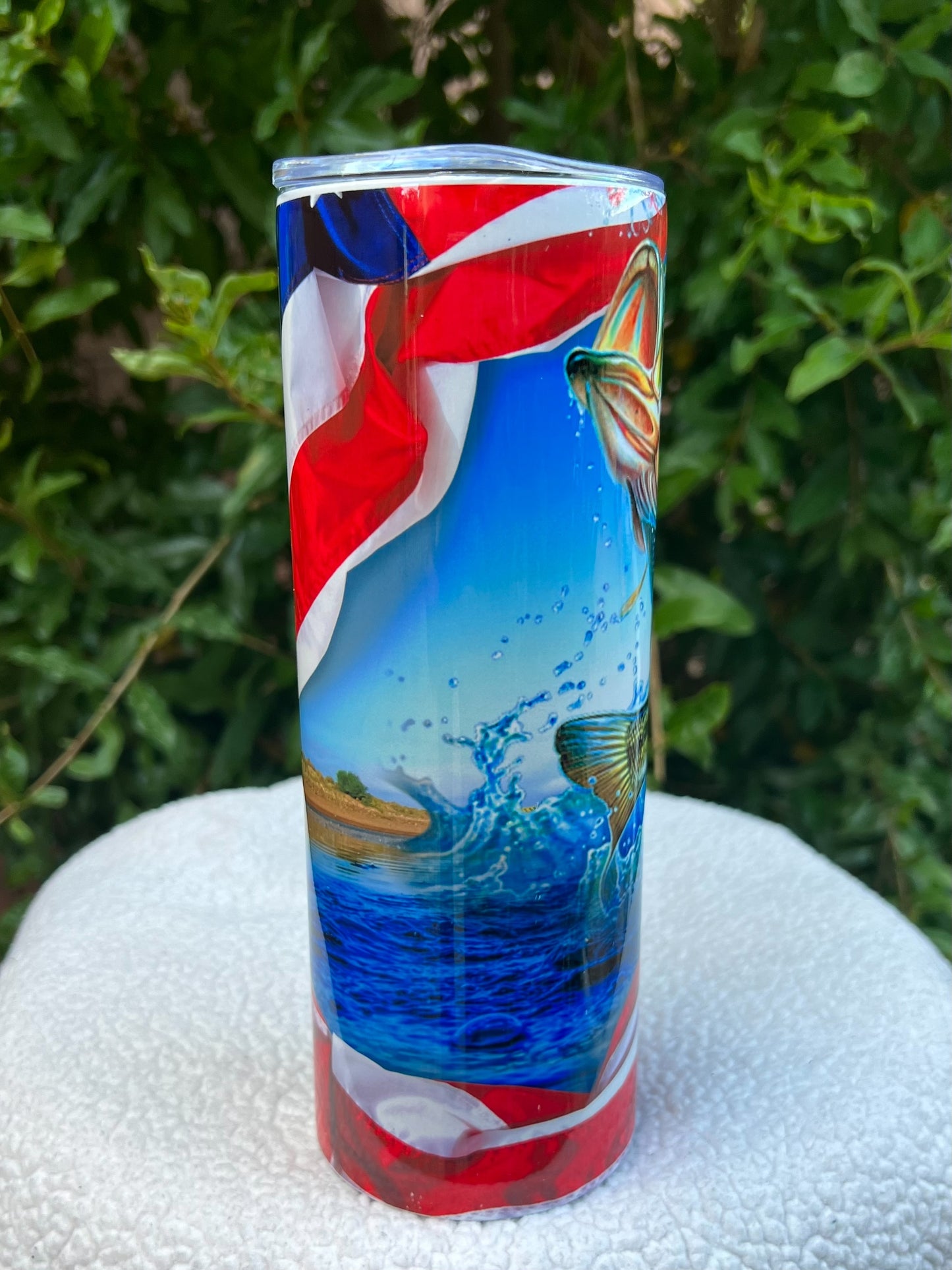 Patriotic Bass Tumbler