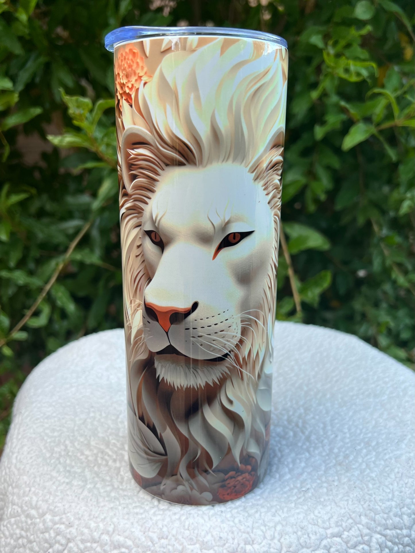 Floral Lion Tumbler