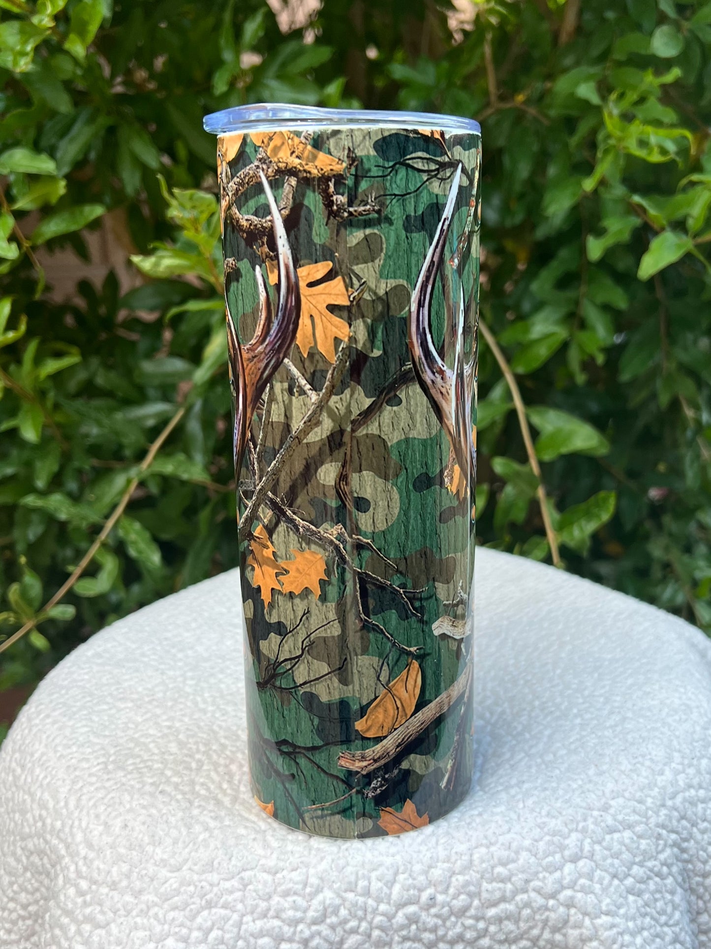 Flag Camo Deer Tumbler