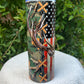 Flag Camo Deer Tumbler