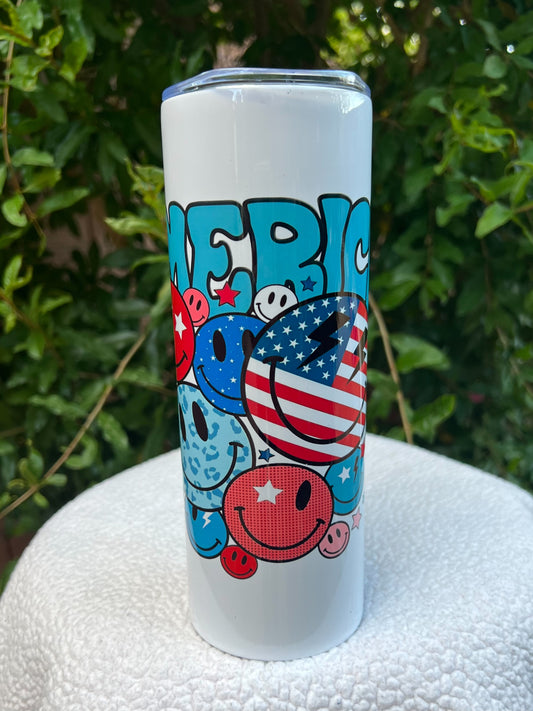 America Smiley Tumbler