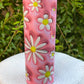 Pink Daisy Shadow Tumbler