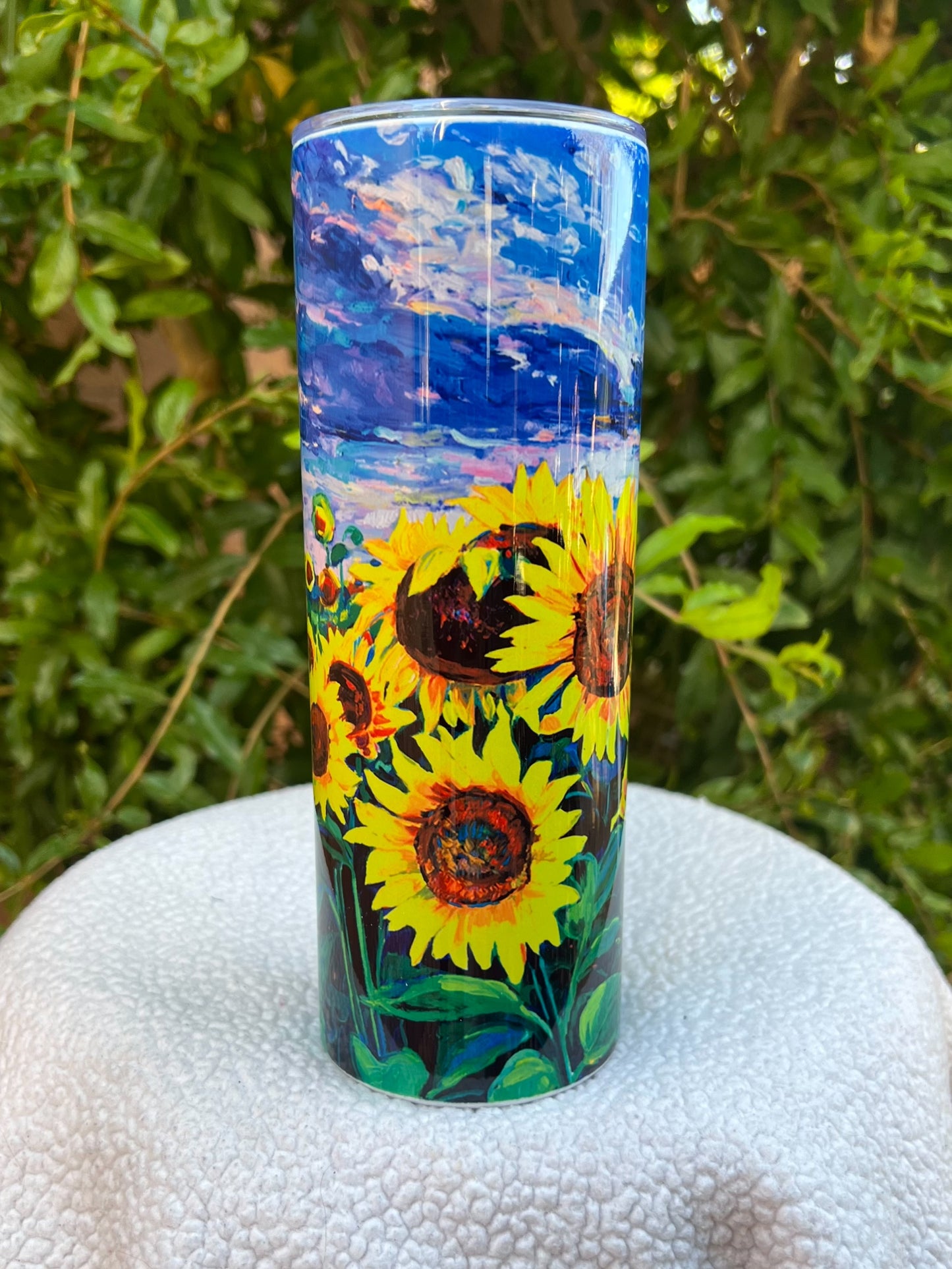 Sunflower Painting Tumbler