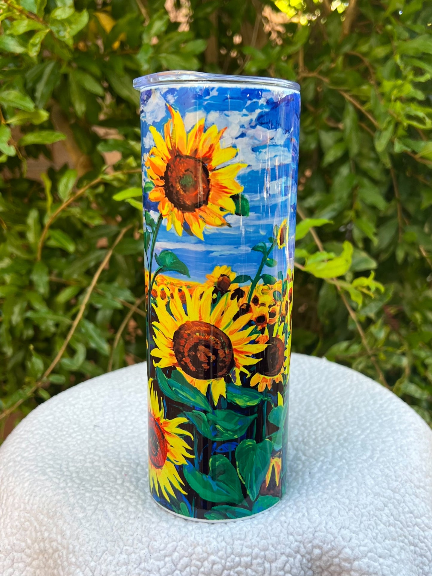 Sunflower Painting Tumbler