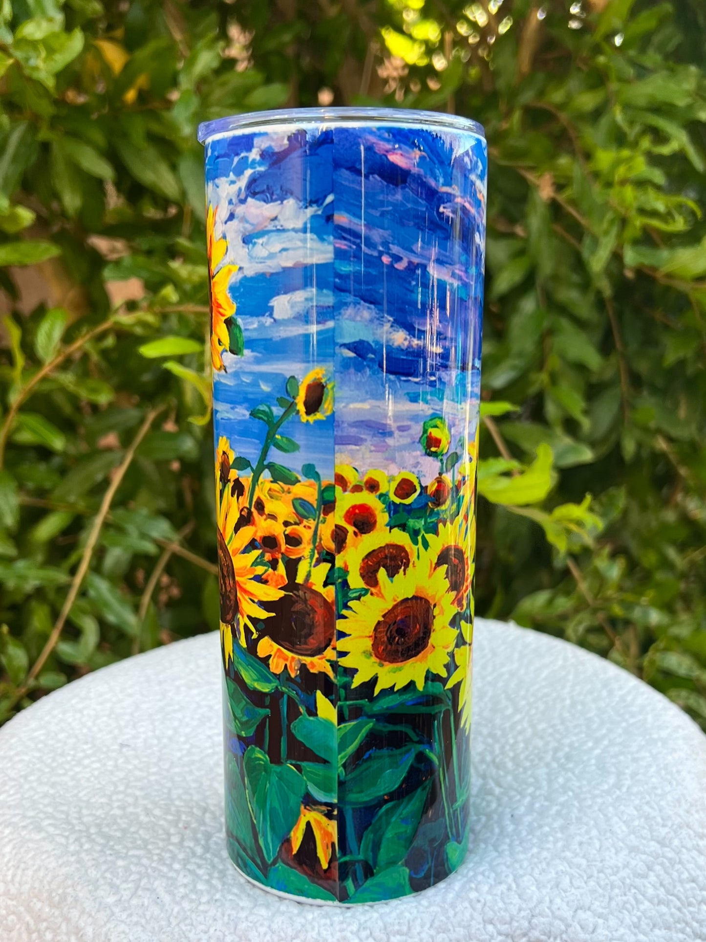 Sunflower Painting Tumbler