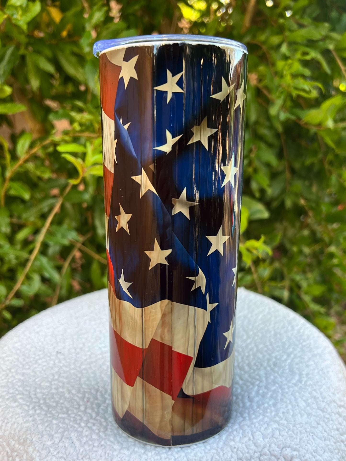 American Flag Bass Tumbler