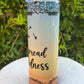 Spread Kindness Blue Peach Ombre Tumbler