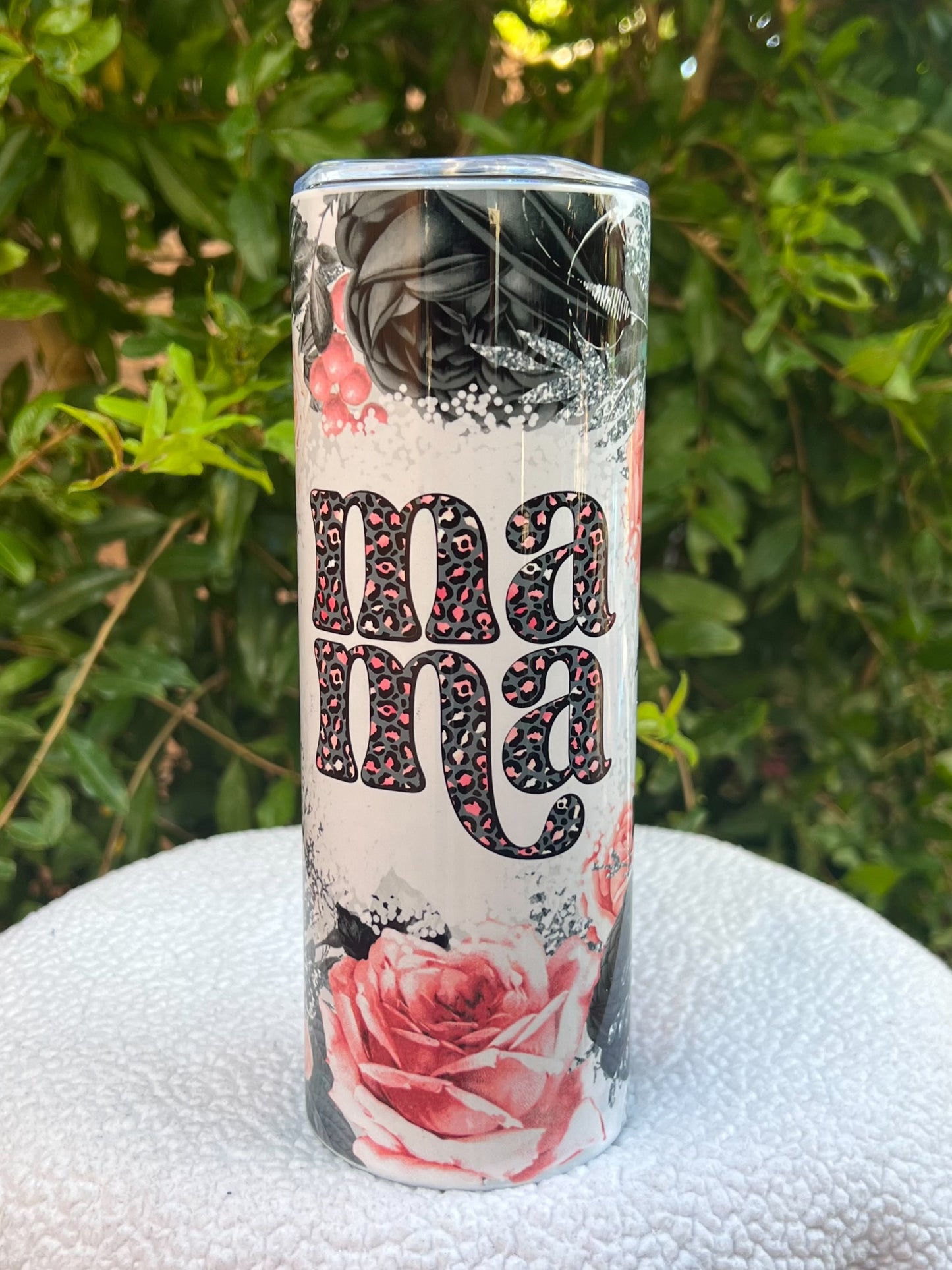 Mama Rose Grey and Pink Tumbler