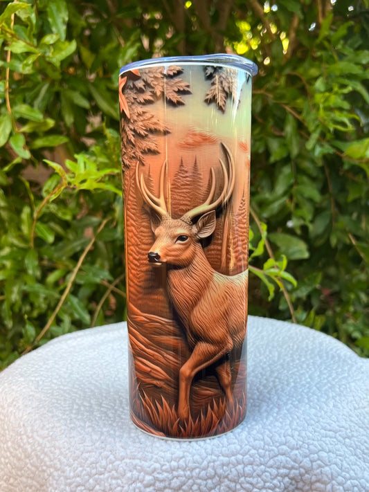 3D Deer Tumbler