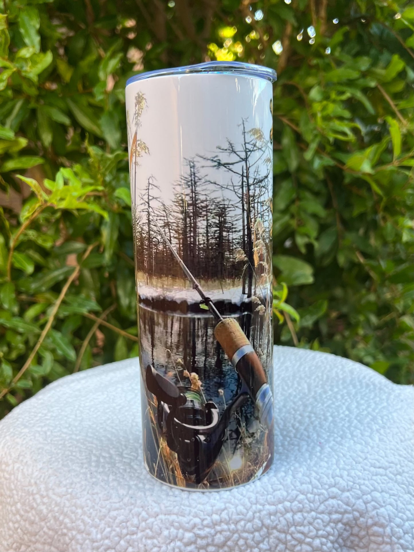 Fishing Rod Deer Flag Tumbler