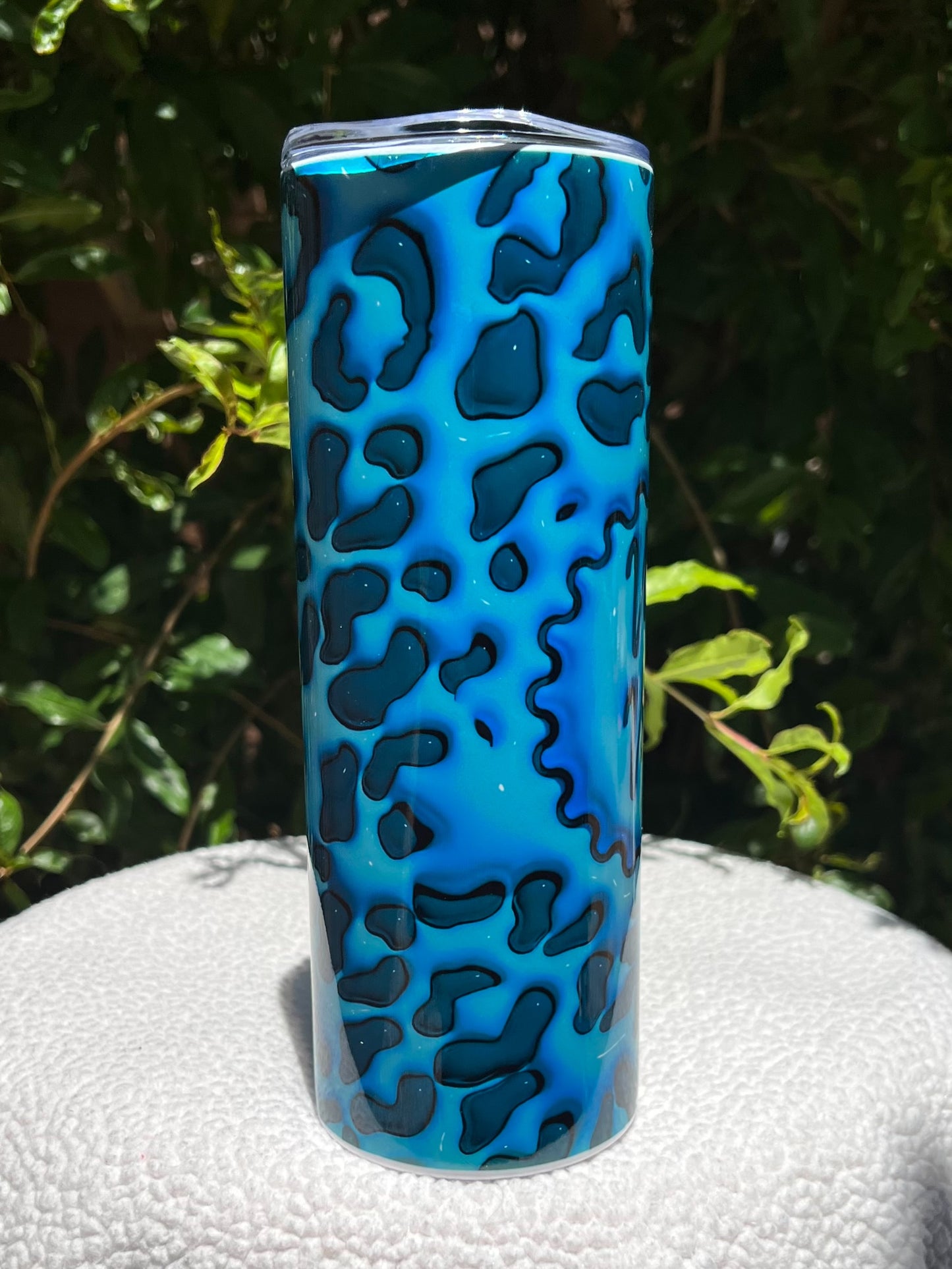 Leopard Blue MaMa Tumbler