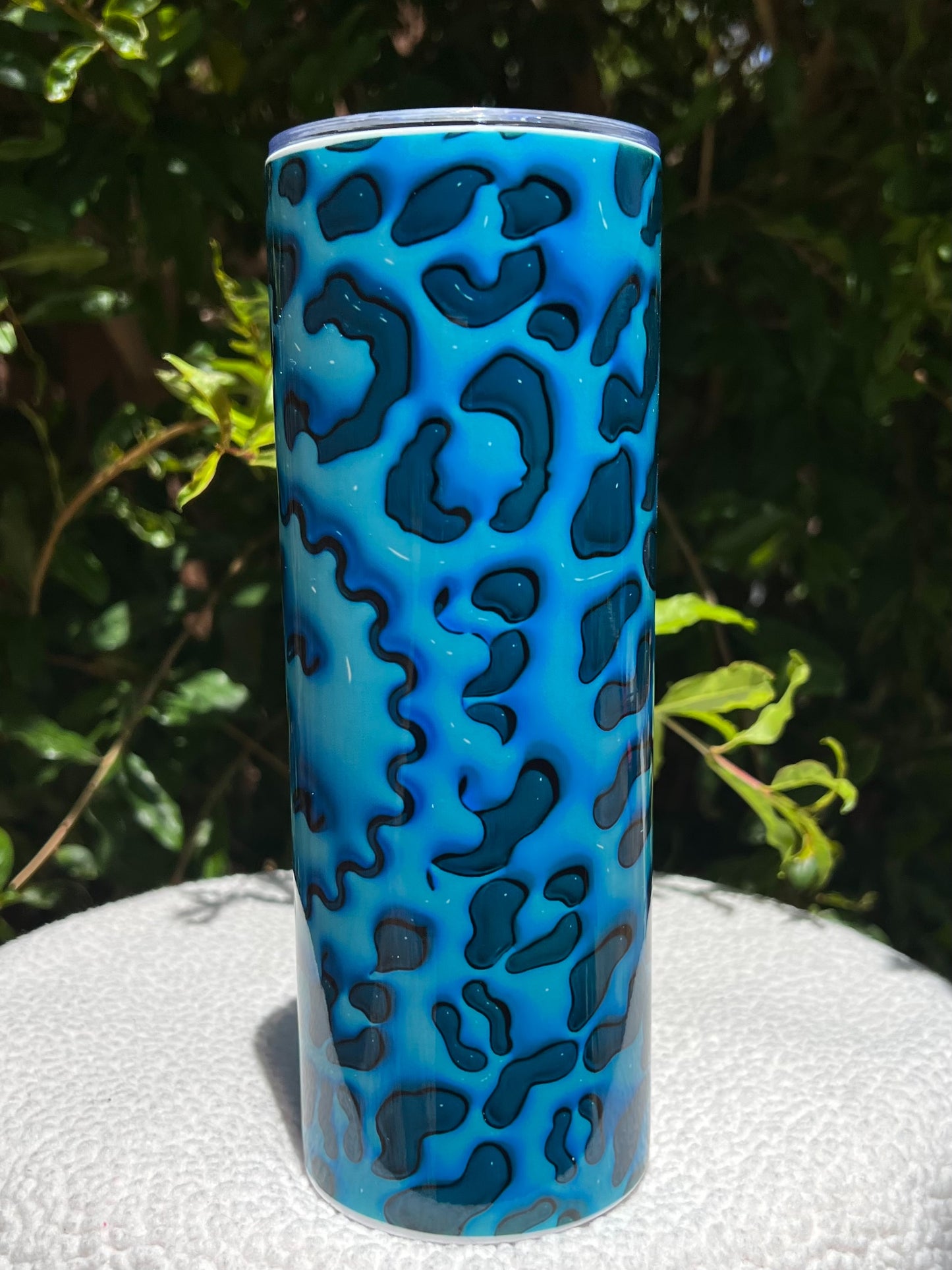 Leopard Blue MaMa Tumbler