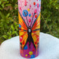 3D Purple Butterfly Paint Tumbler