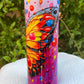 3D Purple Butterfly Paint Tumbler