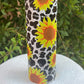 Sunflower Cow Print Tumbler