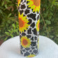 Sunflower Cow Print Tumbler