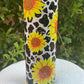 Sunflower Cow Print Tumbler