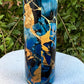 Blue and Gold Marble Tumbler