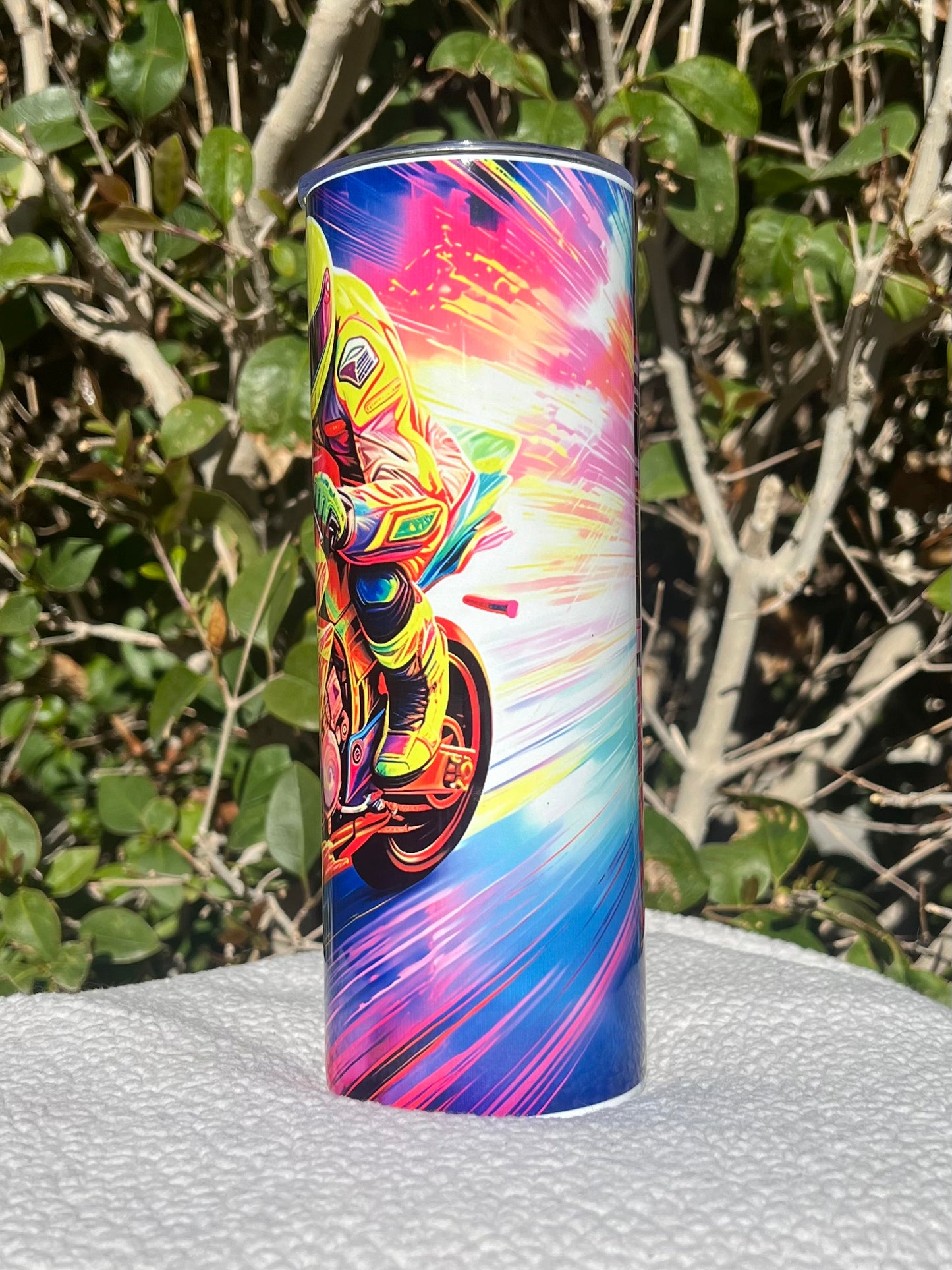 Neon Sports Bike Tumbler